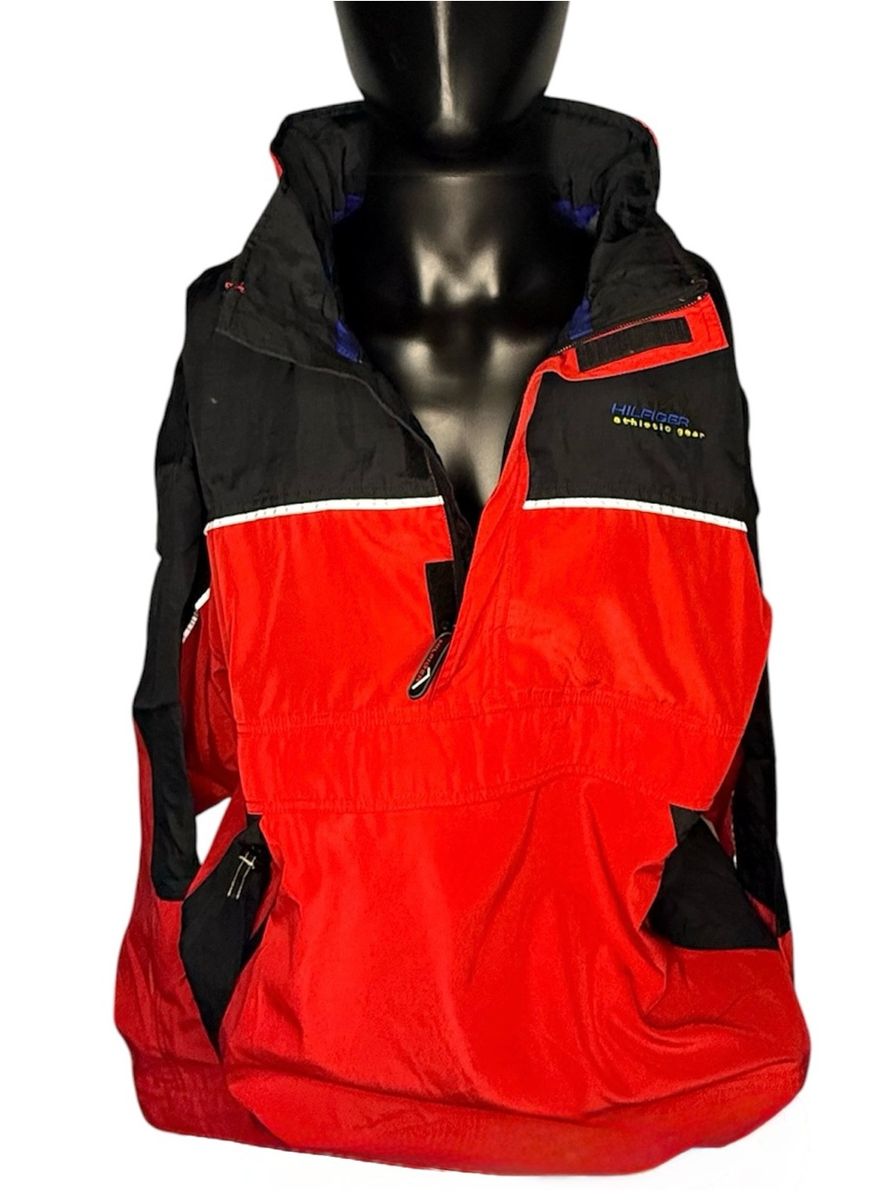 VTG Tommy Hilfiger Athletic Gear 1/2 Zip Windbreaker Men’s Size Large